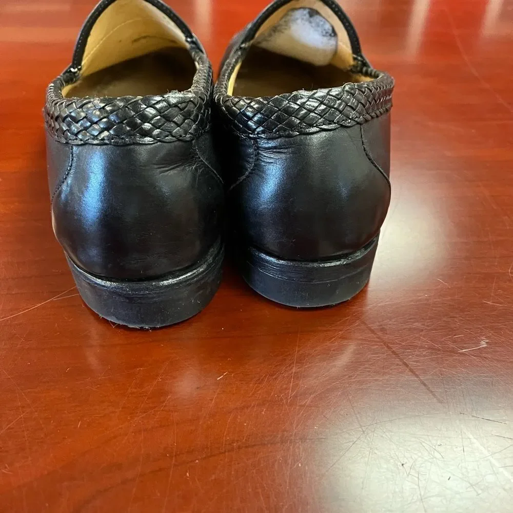 Allen Edmonds Maxfield Black Leather Tassel Loafers sz 10-1/2 W